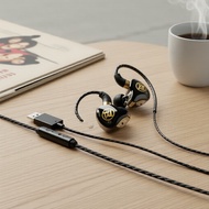 Poemax UT01 7.1 gaming earphones, USB wired, 2.5m in-ear headset with mic for PC sound positioning P