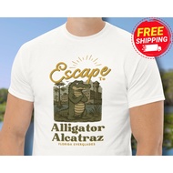 Funny Alligator Alcatraz Shirt Funny Florida Shirt De Santis Trump Everglades XS-3XL