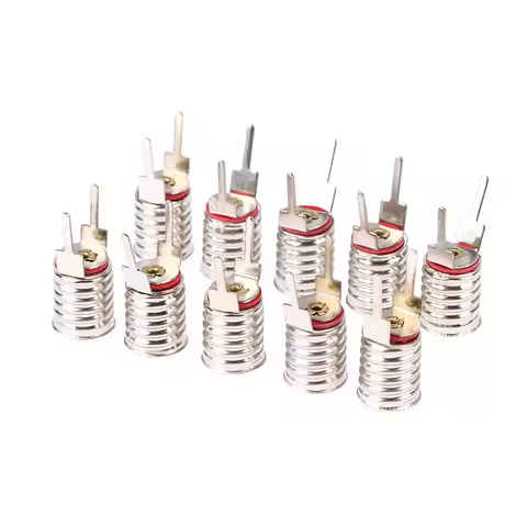 10Pcs E10 Lamp Holder Bulb Lamp Holder Socket Household Experimental Circuit Electrical Test Accesso