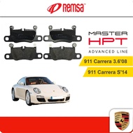 REMSA Rear Brake Pads (1 set) - Compatible with Porsche 911 Carrera 3.6'08, 911 Carrera S'14