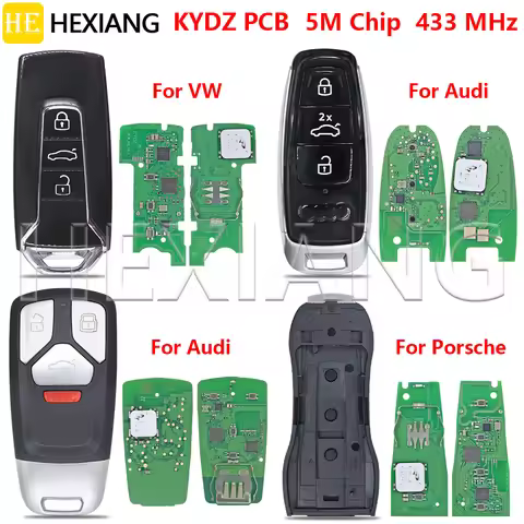 HE KYDZ PCB 5M Chip 433MHz Proximity Car Remote Key For Audi A3 A4 A5 A6 A7 A8 Q5 Q7 RS VW Touareg P