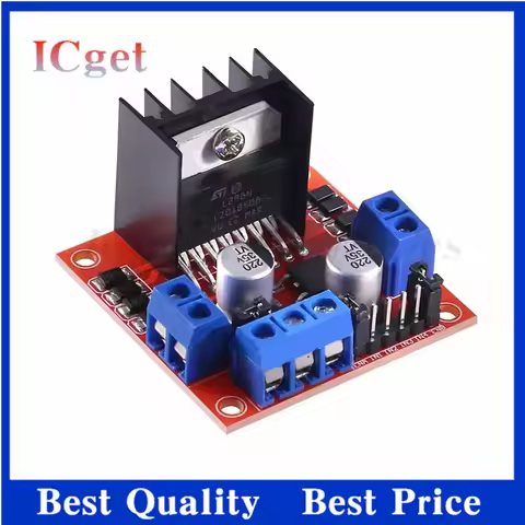 L298N DC Motor Driver Module L298N Stepper Motor Smart Car Robot Breadboard Peltier High Power L298