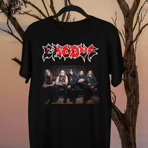 Exodus Band Member Classic Black All Size T Shirt