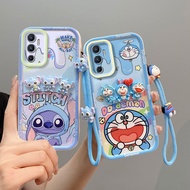 Casing Vivo V23E 4G 5G Casing Vivo Y75 4G Casing Kuromi Doraemon Cartoon Phone Cass Three-dimensiona