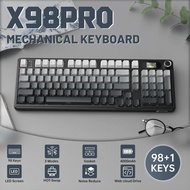 ATTACK SHARK X98PRO Wireless Gaming Keyboard，99 Keys Wireless Mechanical Keyboard with LED Color Dis
