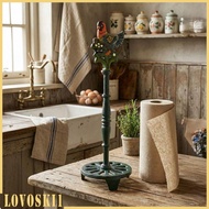 [Lovoski1] Creative Farmhouse Tissue Holder Cast Iron Hen Paper Towel Stand for Rustic Kitchen and D