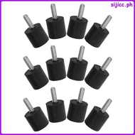 12pcs M6 Adjustable Levelers: Furniture Rubber Pads Threaded - Screw In Furniture Feet For Leveling 