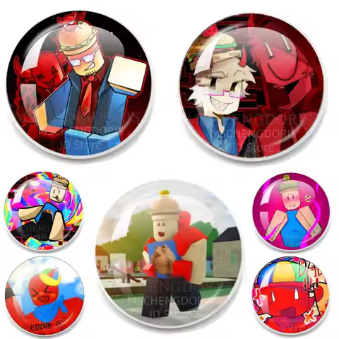 007n7 x C00lKidd Game Forsaken Pin Creative Game Character Glass Brooches Shirt Lapel Bag Badge Pins