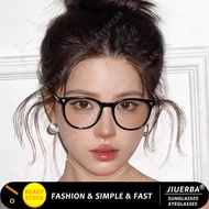 (JIUERBA)Vintage Circle Frame Glasses Blue Light Blocking Glasses for Women Ultralight Anti Radiatio