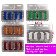 J115S13 13CM RECTANGLE LED LAMPU TEPI ,SIDE LAMP LED FOR ALL LORRY TRUCK 24V , 100% HIGH QUALITY ,PR