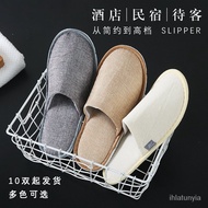 KY-6/Homestay Hotel Slippers Thick Cotton Linen Cloth Disposable Home Summer Non-Slip Guest Room Hotel Customizationlogo