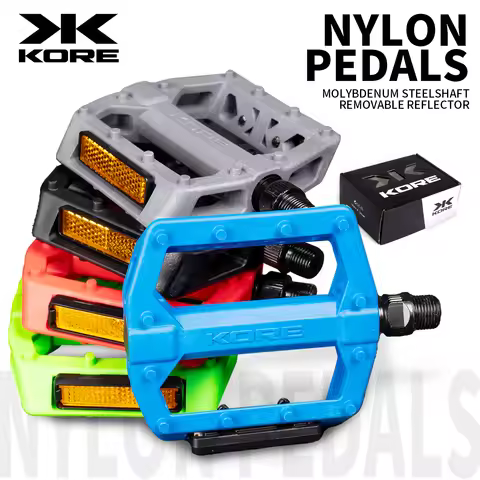 KORE MTB Road Bike Pedal Bearing Pedals Non-slip Folding Bicycle Fixed Gear Water Proof Nylon Downhi