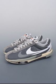 Sacai x Nike Air Zoom Cortez 4.0 「OG Royal Fuchsia」50周年聯名款 阿甘解構厚底雙鉤休閒跑步鞋 36-45碼