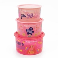 Snack Jar/Food Container Snack Cookies Girl Power Canister Set Tupperware