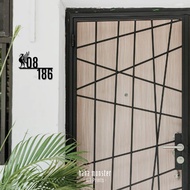 Customised HDB Unit Number | Pesonalised House Gate Unit Number Signage | Condo | Self-Adhesive | Li