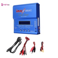 For  B6AC 80W RC Balance Charger+ Cable Digital Li-Ion LiFe Nimh Nicd PB Lipo Battery Discharger EU 
