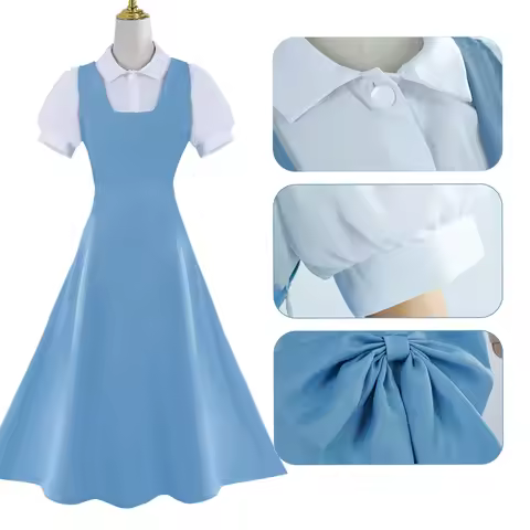Anime Tendo Akane Cosplay Costume Blue High School Uniform Dress for Girls Women Halloween Carnival 