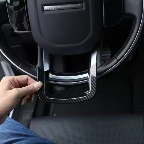 For Land Rover Range Rover Velar Sports Evoque ABS Car Steering Wheel Frame Decoration Sticker Acces
