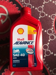 SHELL ADVANCE 4T AX3 AX5 AX7 SAE40 10W40 10W50 15W50 ENGINE OIL MINYAK Enjin