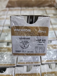 ไหมเย็บแผลติดเข็มละลาย Chromic catgut (12ชิ้น/กล่อง)