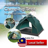 Automatic Popup Camping Tent for 2 Persons Portable Waterproof Rainproof Outdoor Easy Kemah Berkemah