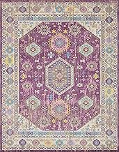 Noori Rug Sapphire Francisca Purple/Ivory Area Rug, 5'3" x 8'0"