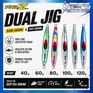 PRO Z DUAL JIG DUA FUNTION JIG SLOW FAST JIG JIGGING LURE FISHING LURE