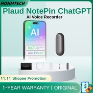Plaud NotePin Voice Recorder, AI Voice Recorder, App Control, AI Notetaker, AI Transcribe & Summariz