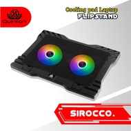 Sirocco 10 Inch Flipstand Two Fan Laptop Cooler – 17 Inch Laptop Cooling Pad