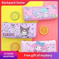 Sanrio students pencil case large capacity cartoon pencil box canvas pencil bag stationery box penci