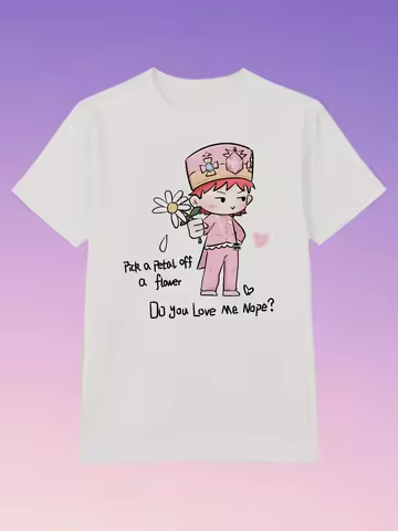 BIGBANG Yeonjun G-DRAGON Letter Printed T-Shirt Summer Round Neck Short Sleeve T-Shirt Casual Daily 