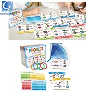 [Gazechimp] Phonics Flash Cards Sight Words Fun Home School Supplies Letter Sound for Elementary Kin