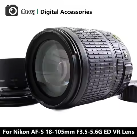 95% New Genuine AF-S 18-105mm F3.5-5.6G ED VR Lens For Nikon D3400 D3500 D5200 D5600 D700 D7100 D750