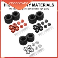【Choo】Plastic,Aluminum Alloy Durable Wheel Rims Tyre For 1/16 WPL C14 C24 B14 B24 B16 RC Car Part RC Car Accessories
