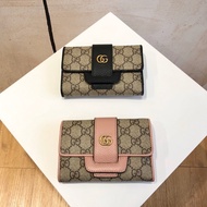 LV_ Bags Gucci_ Bag Korean fashion women wallet Short wallet Tri-fold wallet Multiple card slots Coin Purse 435 Q1C1