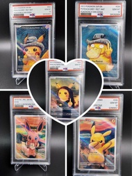 Ptcg PSA 10 Pokemon惡搞DIY 中指比卡超吶喊伊貝傻鴨鑒定卡