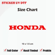 Honda Logo Sticker Glossy Material 10cm Motorcycle Sticker 1pcs LV/Up UV DTF Multi Sticker