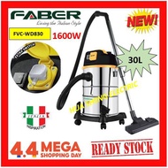 FABER FVC-WD POWERVAC 830 WET & DRY VACUUM 1600W (EXTRA SOCKET)