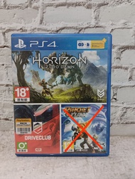 แผ่นเกมส์PS4 HORIZON ZERO DAWN &amp; DRIVECLUB มือสอง