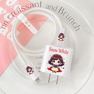 Printed Charger Case White Princess ChibiSnow For IP/OPPO/VIVO/XM