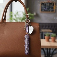 BLISS Lipstick Organizer Keychain, Portable Wax Thread Net Pocket Lipstick Bag Keychain, Vintage Min