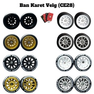 Hot Wheels Diecast Rubber Tires Rims Model (CE28)