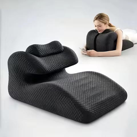 Ergonomic Wedge Pillow, Prone Sleeping Pillow, Bed Reading Pillow, Back Support, Ergonomic Design,