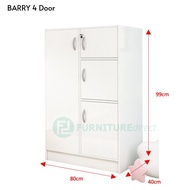 LOFT Design BARRY 5 Door Children Wardrobe kabinet baju almari kanak kanak-Oak+white