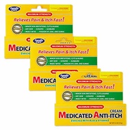 ▶$1 Shop Coupon◀  Medicated Itch Relief Cream Anti-Itch Cream Travel ~ TSA Approved Itch Relief Trav