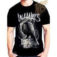 NTS 97 Inflames ROCK T-Shirt Silk Screen Band Pattern Thick And Soft Cotton Fabric Does Not Shrink O