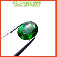Tsavorite Stone Face, Size 8x5x4mm, Weight 1.3Ct, Blue, Oval Grinding, Clear, Luxurious, Premium DQ6