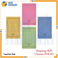 MERAH HIJAU Stop Map Paper B29 Folio Size StopMap F4 Document File 24 x 35 cm Pink - biru - Yellow -