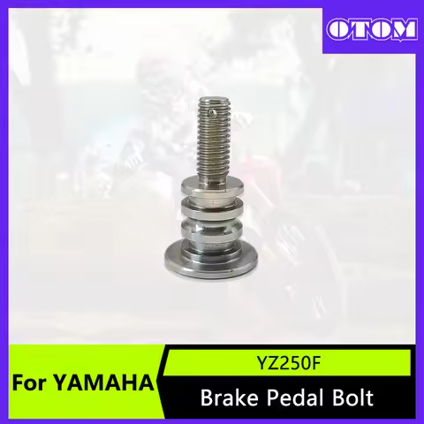 OTOM Motorcycle Rear Brake Pedal Bolt Screw Stainless Steel Mount Nuts M8x1.25 For YAMAHA YZ250F YZ4