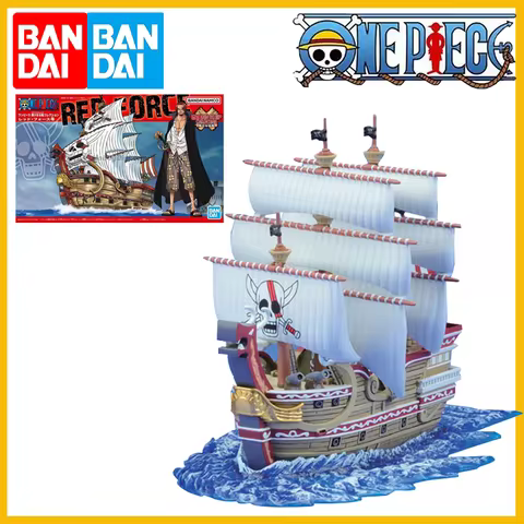Authentic Bandai One Piece Red Hair Pirates Red Force Pirate Ship Model Kit - Shanks Premium Collect